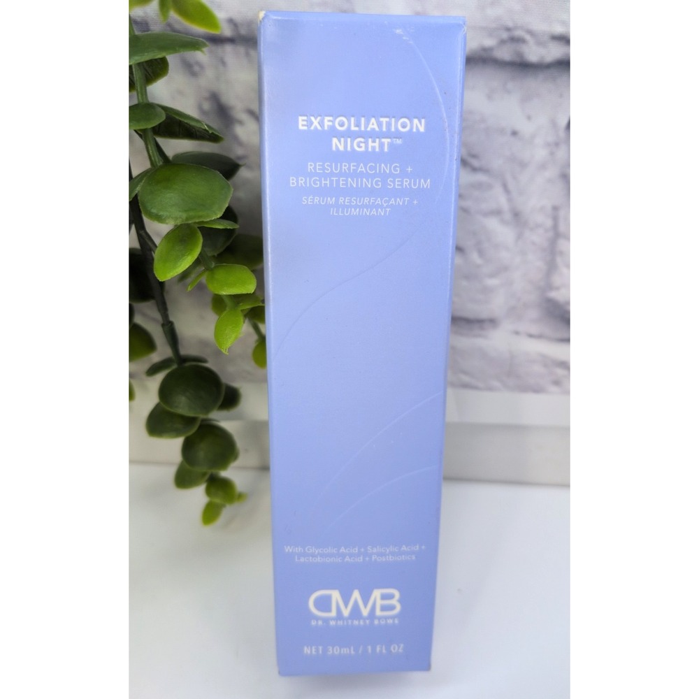 NIB💙Dr Whitney Bowe Beauty Exfoliation Night Resurfacing Brightening Serum 1oz